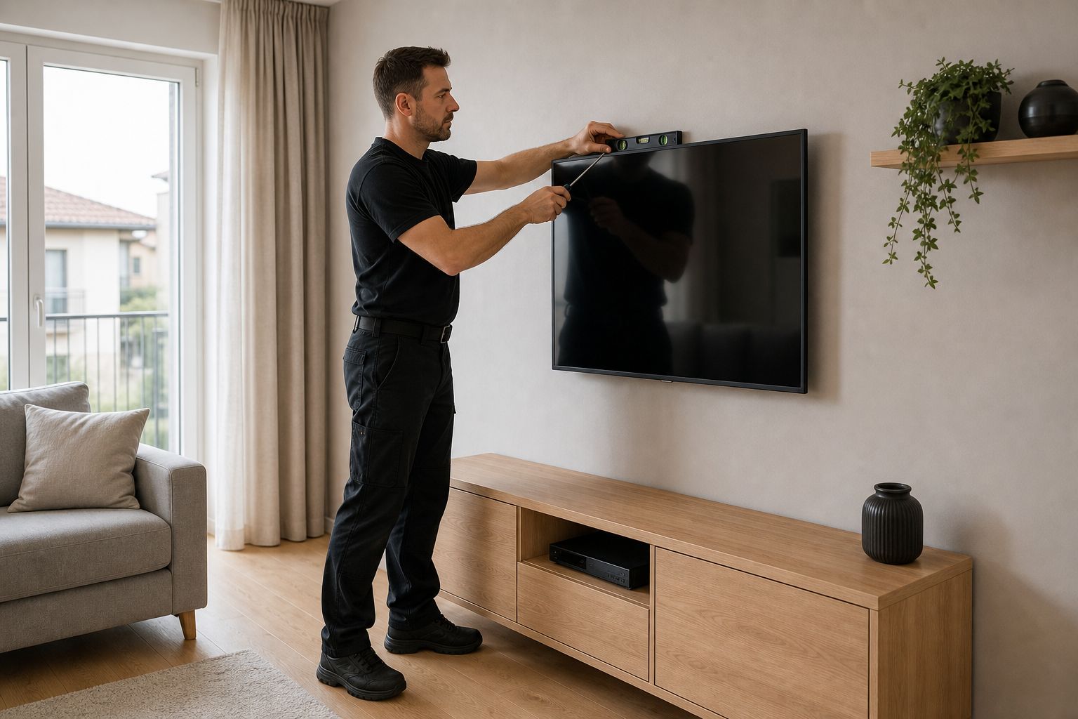 Montaggio della TV a parete
